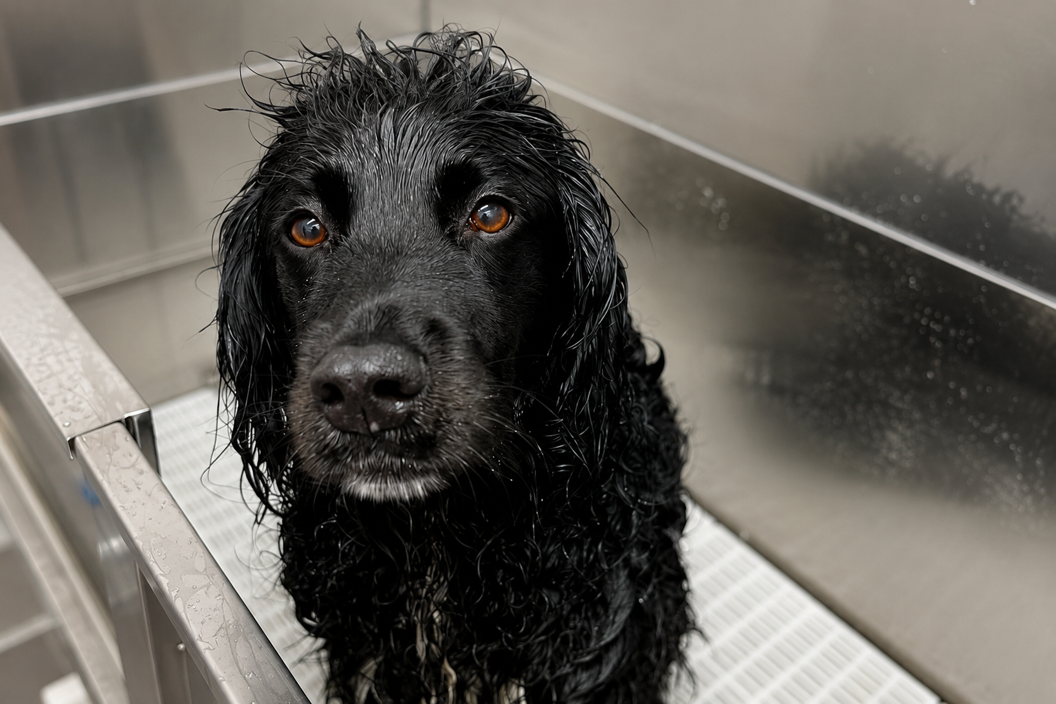 Dog after grooming appointment in Callington Cornwall