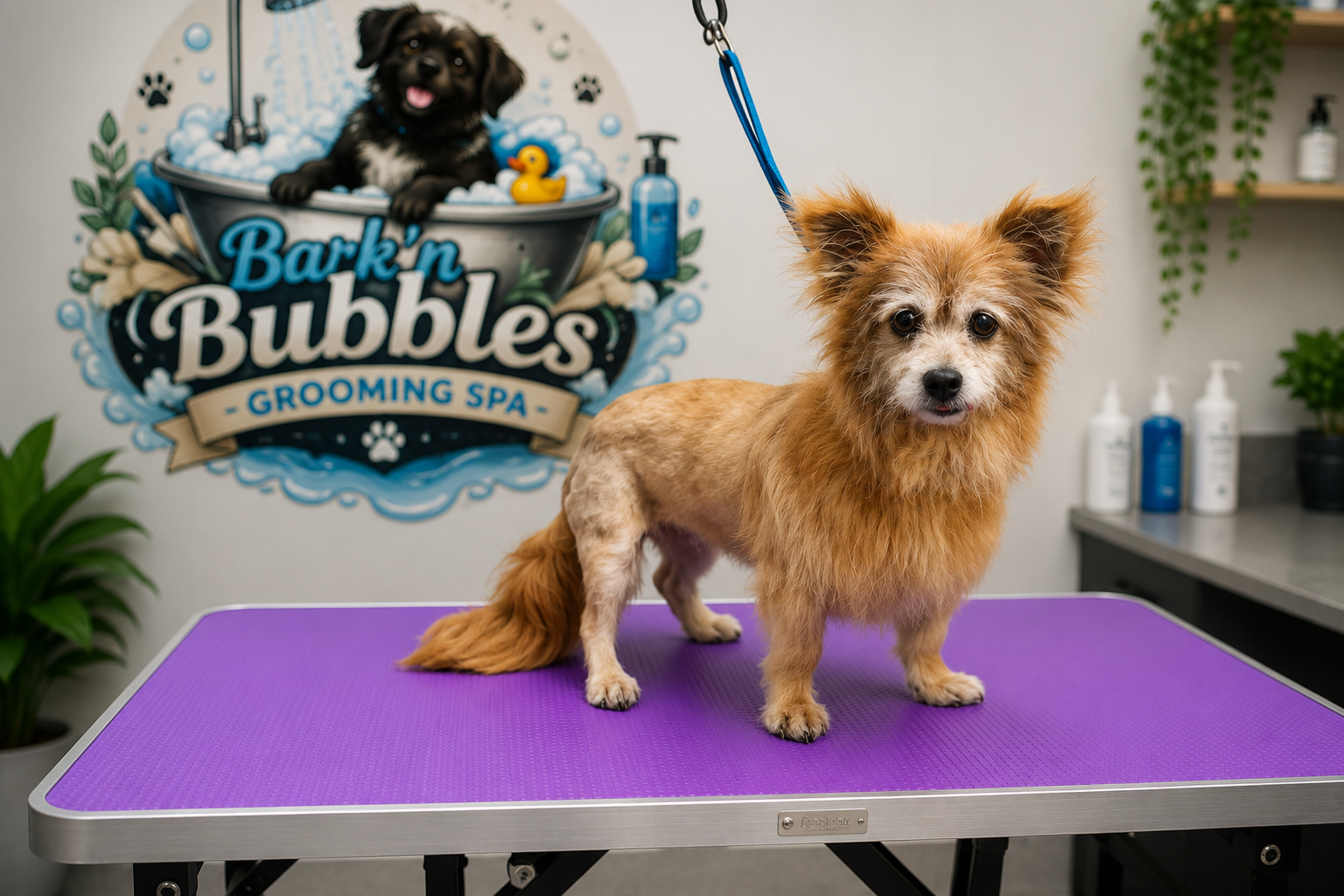 Dog after one-to-one grooming appointment